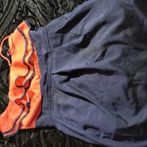 Couture  Dress pink and black or orange and black size5 like new only wore once